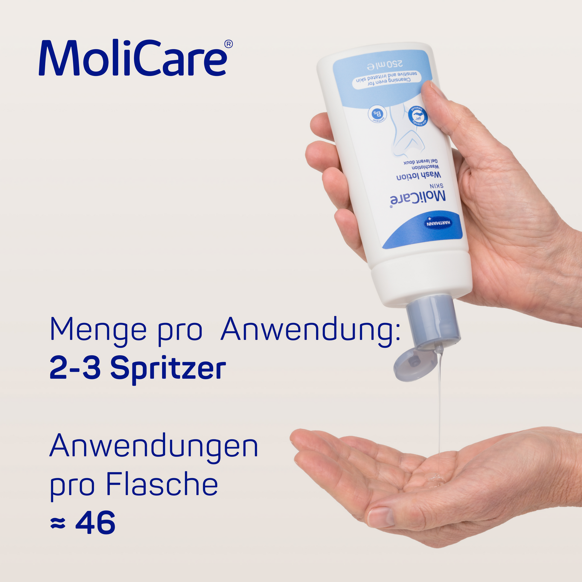 5_Menge pro Anwendung_MoliCare Skin Waschlotion_250ml_PZN-12458170