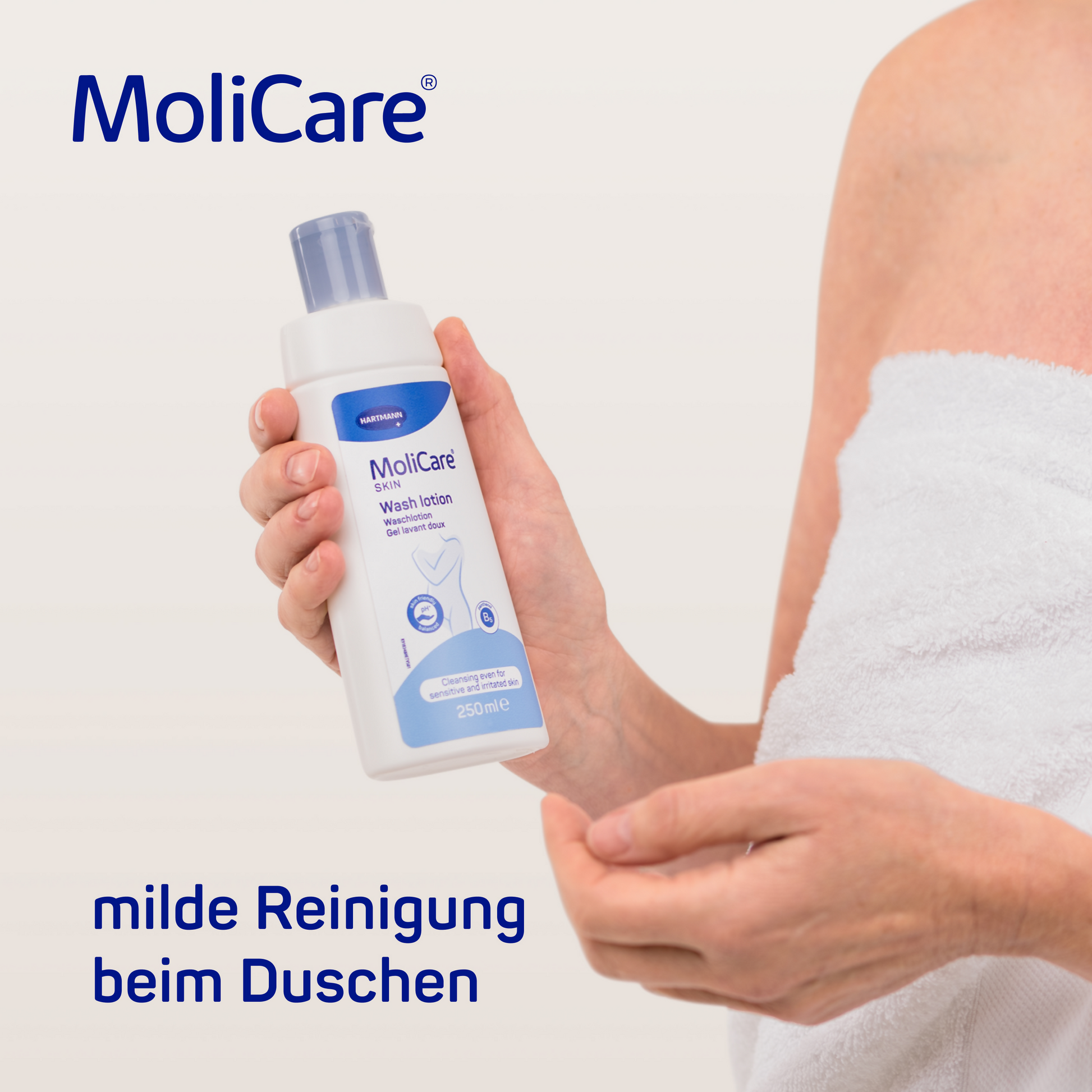 3_Benefit_schonende Reinigung_MoliCare Skin Waschlotion_250ml_PZN-12458170