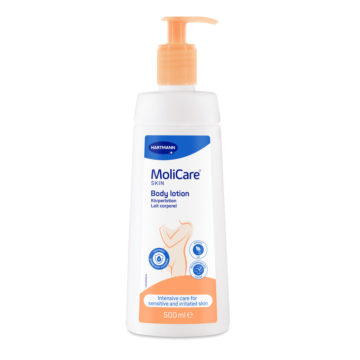 1_Packshot_MoliCare Skin Körperlotion_500ml_PZN-12458069