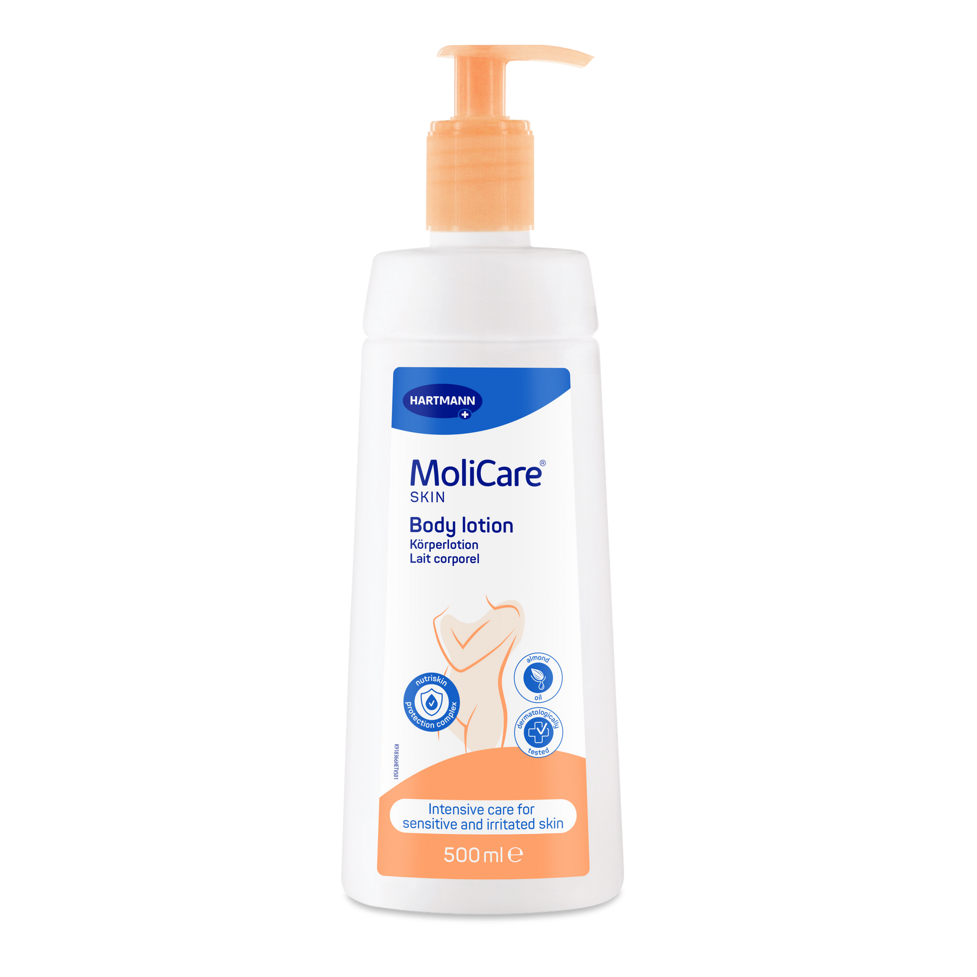 1_Packshot_MoliCare Skin Körperlotion_500ml_PZN-12458069