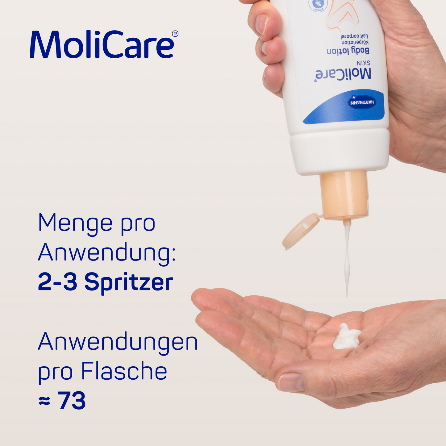 5_Menge pro Anwendung_MoliCare Skin Körperlotion_250ml_PZN-12458187